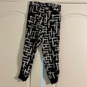 LulaRoe Black and White Cuffed Pant
